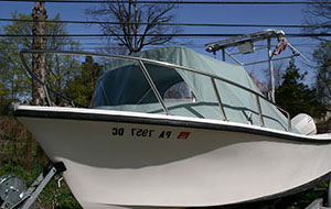 Custom Fitted Boat Upholstery on Maritime Boat in Delaware County, PA